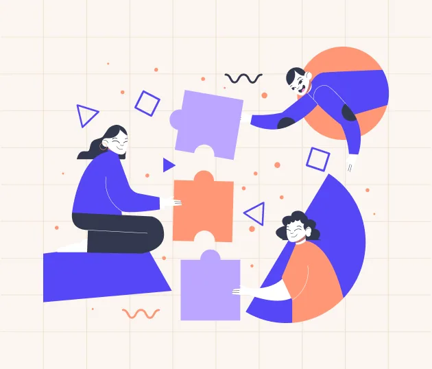 مشهد توضيحي للتعاون في المشاريع الرقمية